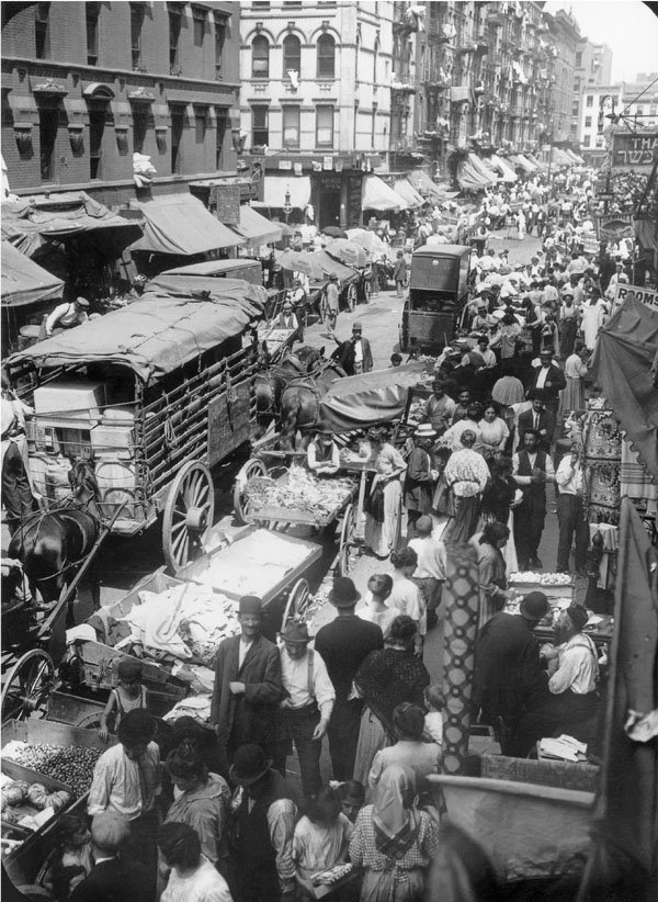 Vintage Photo of New York, Little Italy Street 1900